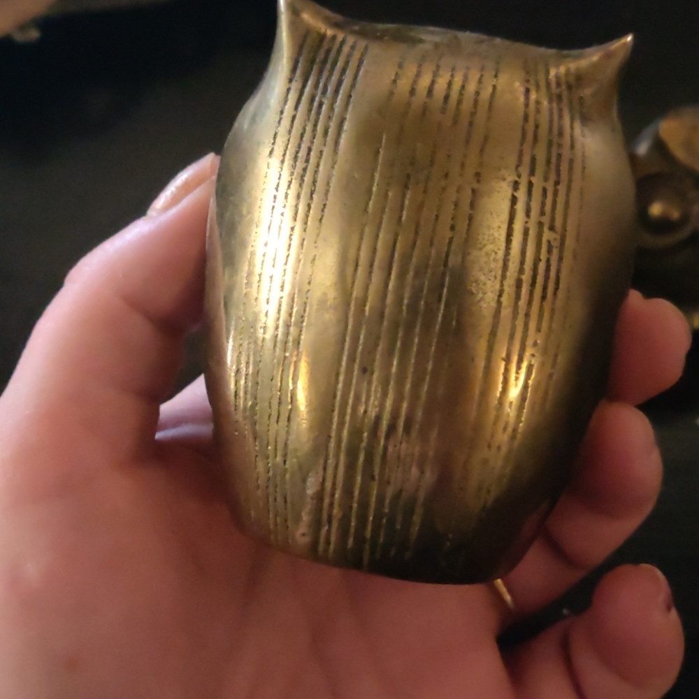 Brass owls - Picture 3 of 7
